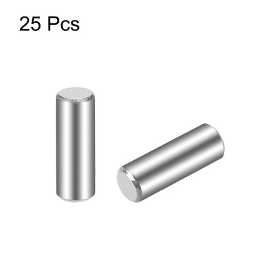 Harfington 25Pcs Dowel Pin 304 Stainless Steel Cylindrical Shelf Support Pin