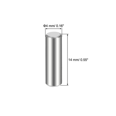 Harfington 30Pcs Dowel Pin 304 Stainless Steel Cylindrical Shelf Support Pin