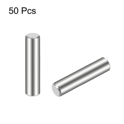 Harfington 50Pcs Dowel Pin 304 Stainless Steel Cylindrical Shelf Support Pin