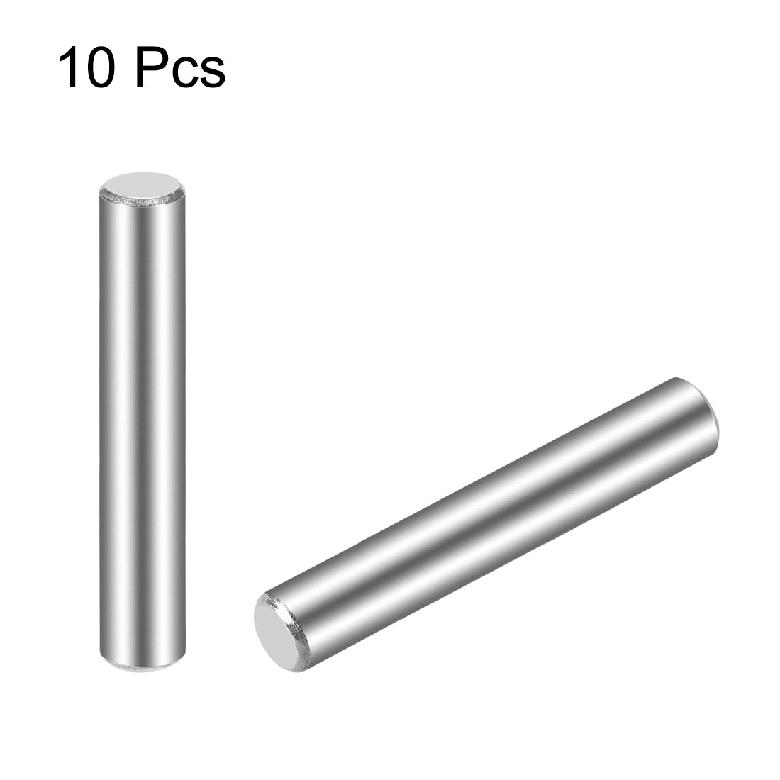 Harfington 10Pcs 4mm x 30mm Dowel Pin 304 Stainless Steel Cylindrical Shelf Support Pin
