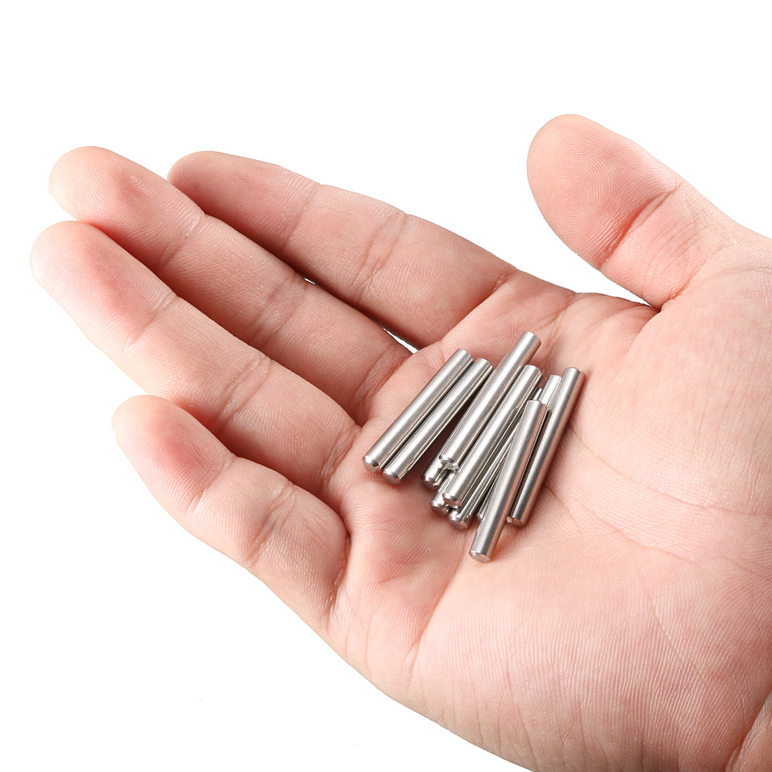 Harfington 10Pcs 4mm x 30mm Dowel Pin 304 Stainless Steel Cylindrical Shelf Support Pin