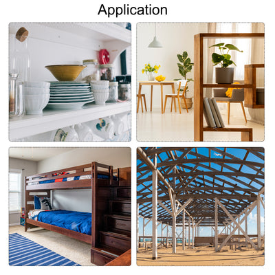 Harfington 15Pcs Dowel Pin 304 Stainless Steel Cylindrical Shelf Support Pin Fasten Elements Silver Tone