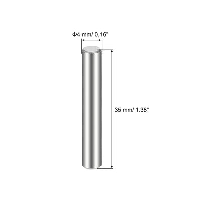 Harfington 15Pcs Dowel Pin 304 Stainless Steel Cylindrical Shelf Support Pin Fasten Elements Silver Tone