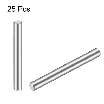 Harfington 25Pcs Dowel Pin 304 Stainless Steel Cylindrical Shelf Support Pin