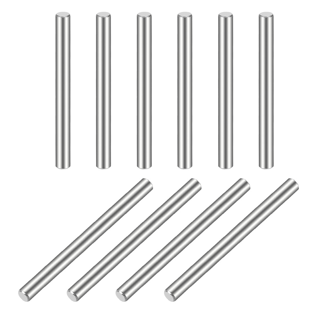 Harfington 10Pcs  Dowel Pin 304 Stainless Steel Cylindrical Shelf Support Pin