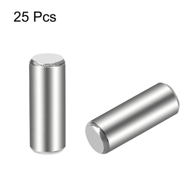 Harfington 25Pcs Dowel Pin 304 Stainless Steel Cylindrical Shelf Support Pin