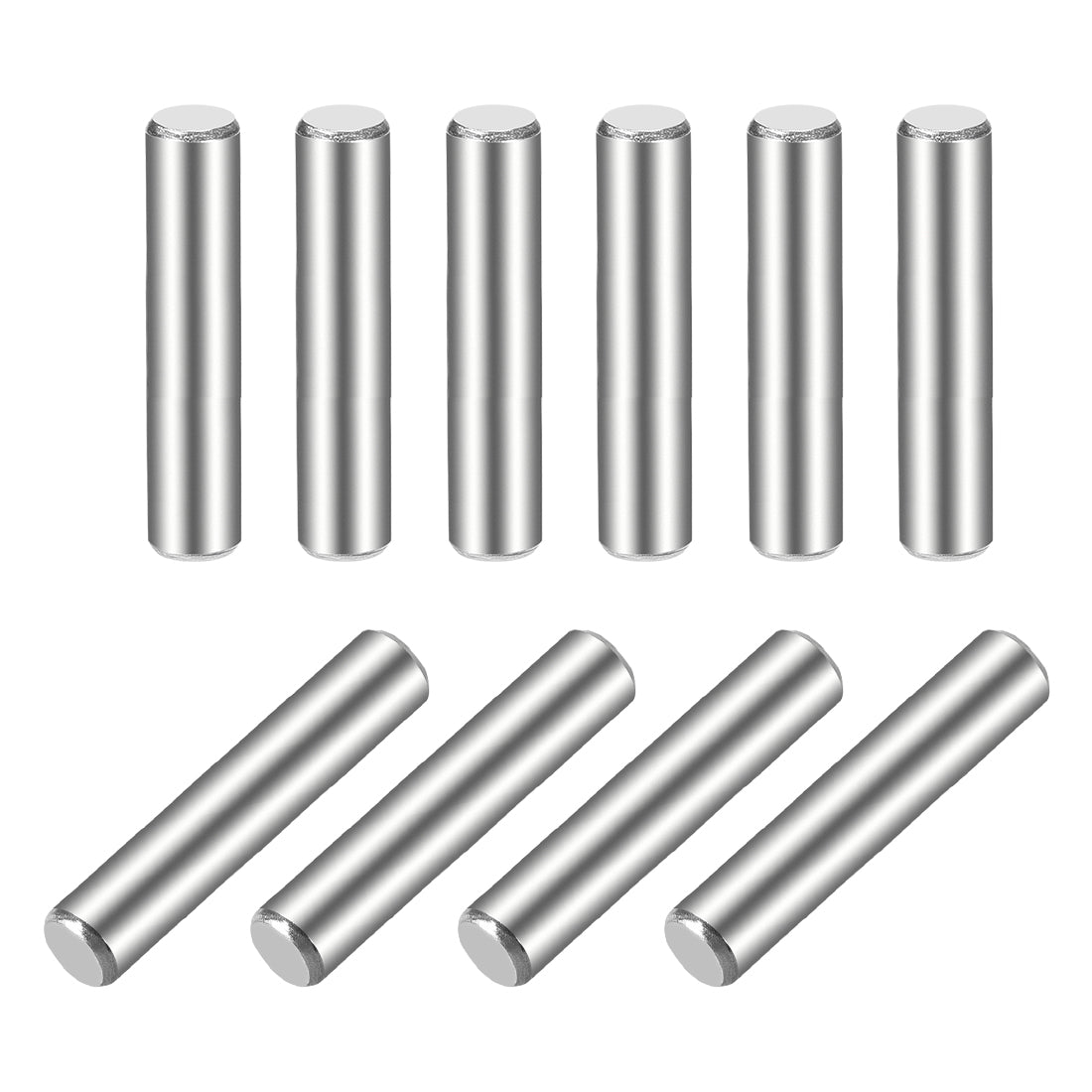 Harfington 10Pcs  Dowel Pin 304 Stainless Steel Cylindrical Shelf Support Pin