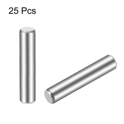 Harfington 25Pcs Dowel Pin 304 Stainless Steel Cylindrical Shelf Support Pin
