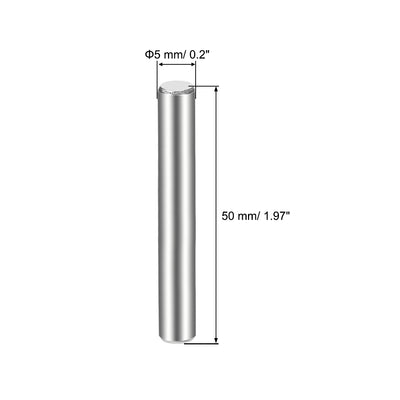 Harfington 15Pcs Dowel Pin 304 Stainless Steel Cylindrical Shelf Support Pin Fasten Elements Silver Tone