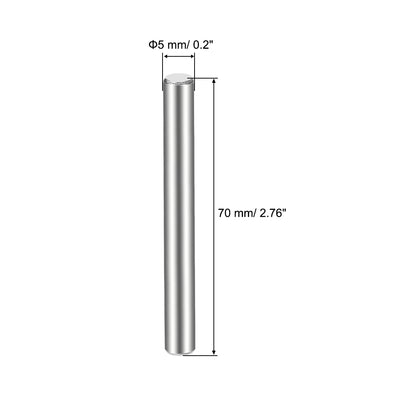 Harfington 10Pcs  Dowel Pin 304 Stainless Steel Cylindrical Shelf Support Pin