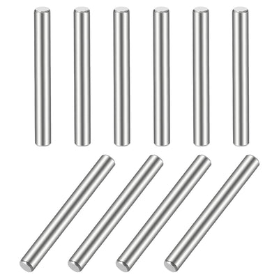 Harfington 10Pcs  Dowel Pin 304 Stainless Steel Cylindrical Shelf Support Pin