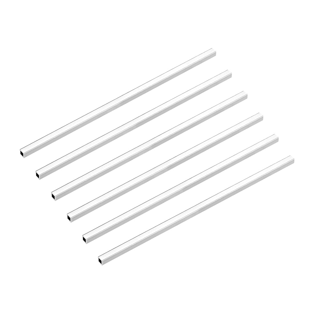Harfington 6063 Aluminum Square Tube, Straight Seamless Pipes