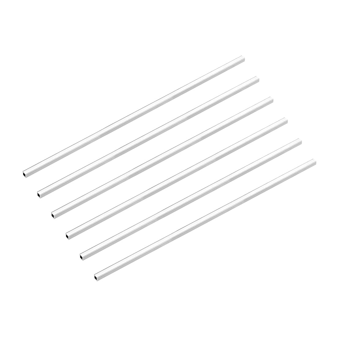 Harfington 6063 Aluminum Square Tube, Straight Seamless Pipes