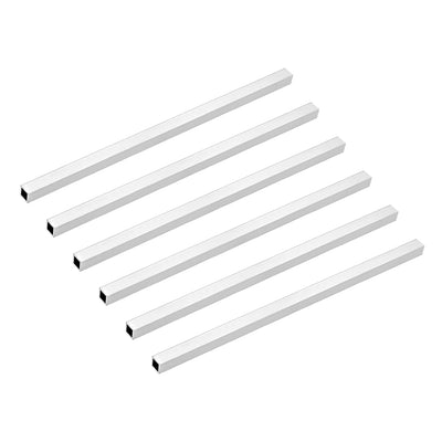 Harfington 6063 Aluminum Square Tube, Straight Seamless Pipes