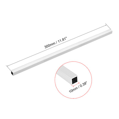 Harfington 6063 Aluminum Square Tube, Straight Seamless Pipes