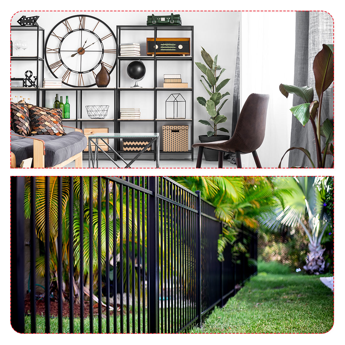 Harfington 6063 Aluminum Square Tube, Straight Seamless Pipes