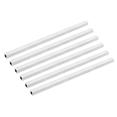 Harfington 6063 Aluminum Square Tube, Straight Seamless Pipes