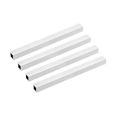 Harfington 6063 Aluminum Square Tubes, Seamless Straight Pipe Tubing