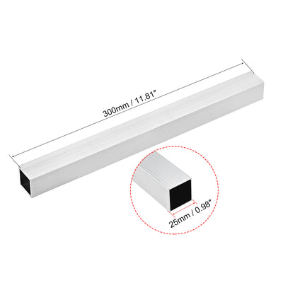 Harfington 6063 Aluminum Square Tube Seamless Pipes Tubing