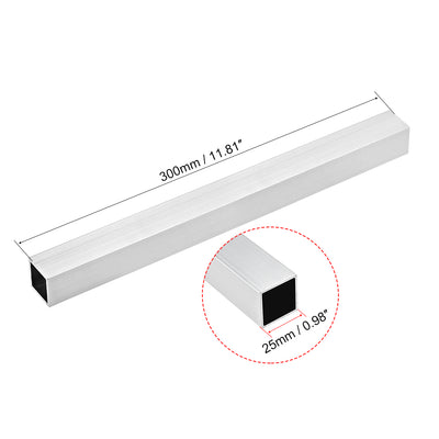 Harfington 6063 Aluminum Square Tube Seamless Pipes Tubing