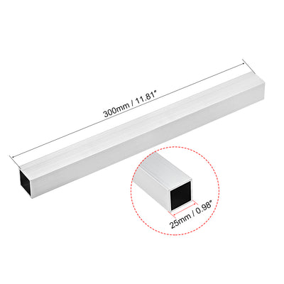 Harfington 6063 Aluminum Square Tube Seamless Pipes Tubing