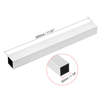 Harfington 6063 Aluminum Square Tube Seamless Pipes Tubing