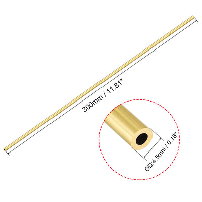 Harfington Brass Round Tube, Seamless Pipe Tubing