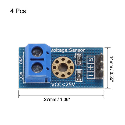 Harfington 0 to 25V Voltage Sensor, 3 Terminal Sensor Module 4pcs