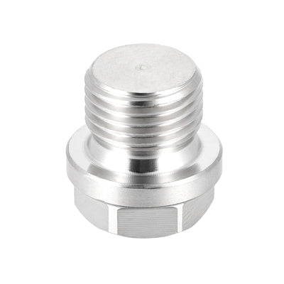 Harfington Male Outer Hex Head Plug 304 Stainless Steel Solid Thread Corrosion Resistant Bung Plug Pipe Fitting