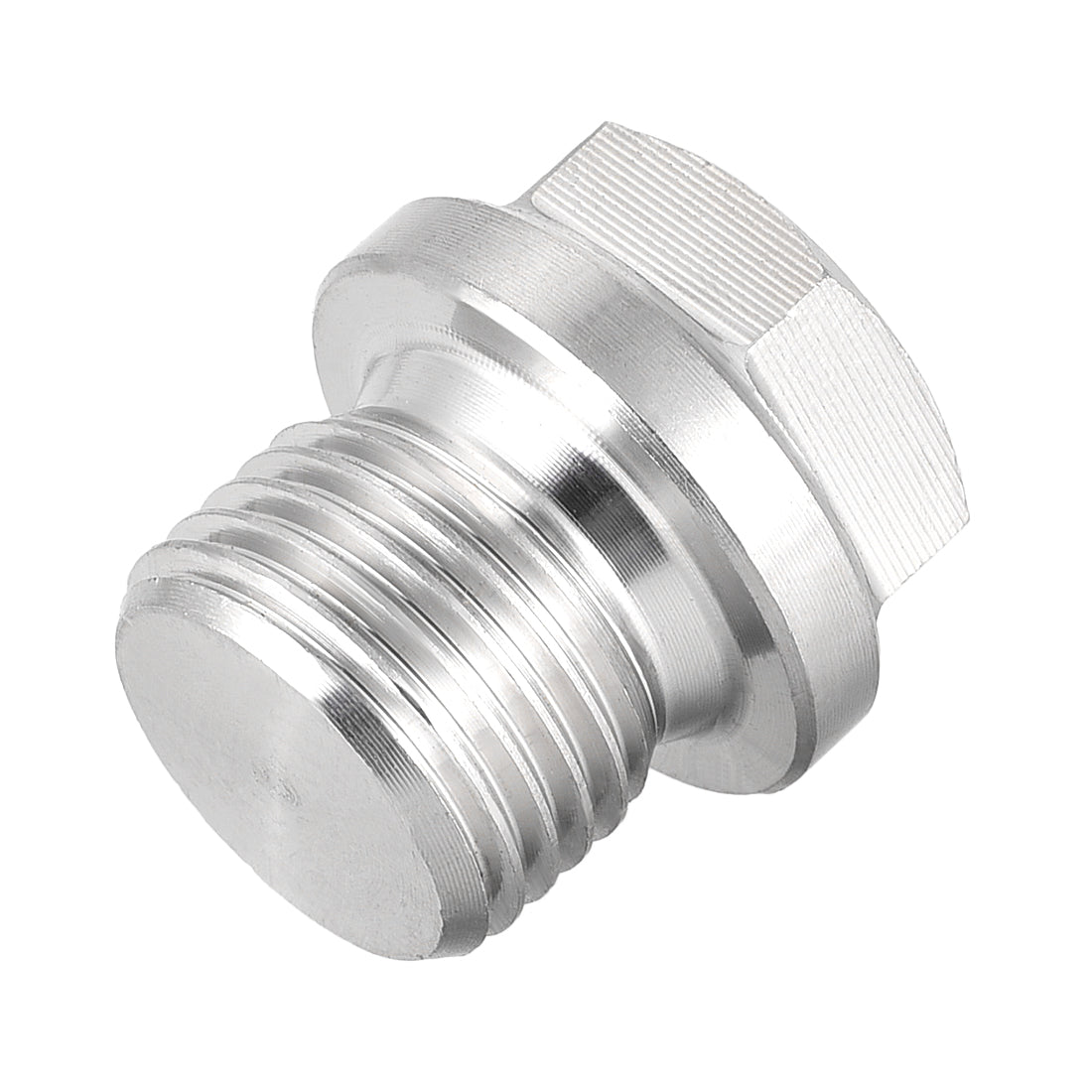 Harfington Male Outer Hex Head Plug 304 Stainless Steel Solid Thread Corrosion Resistant Bung Plug Pipe Fitting