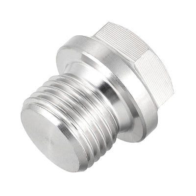 Harfington Male Outer Hex Head Plug 304 Stainless Steel Solid Thread Corrosion Resistant Bung Plug Pipe Fitting