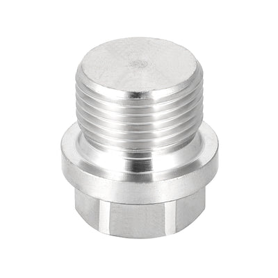 Harfington Male Outer Hex Head Plug 304 Stainless Steel Solid Thread Corrosion Resistant Bung Plug Pipe Fitting