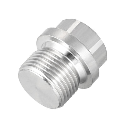 Harfington Male Outer Hex Head Plug 304 Stainless Steel Solid Thread Corrosion Resistant Bung Plug Pipe Fitting