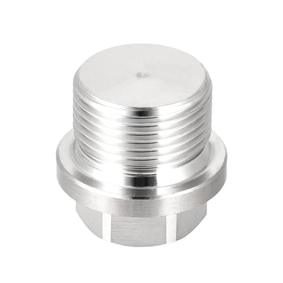Harfington Male Outer Hex Head Plug 304 Stainless Steel Solid Thread Corrosion Resistant Bung Plug Pipe Fitting