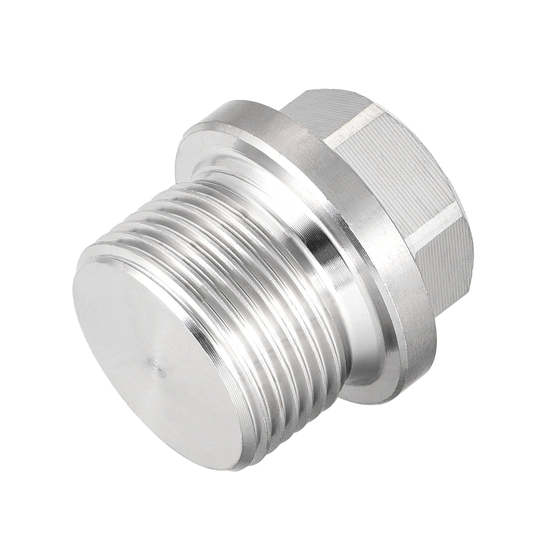 Harfington Male Outer Hex Head Plug 304 Stainless Steel Solid Thread Corrosion Resistant Bung Plug Pipe Fitting