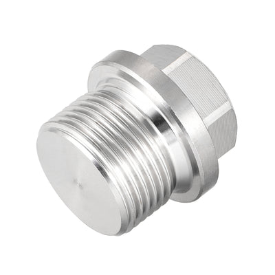 Harfington Male Outer Hex Head Plug 304 Stainless Steel Solid Thread Corrosion Resistant Bung Plug Pipe Fitting