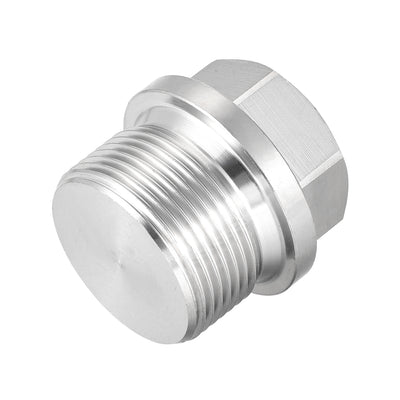 Harfington Male Outer Hex Head Plug 304 Stainless Steel Solid Thread Corrosion Resistant Bung Plug Pipe Fitting