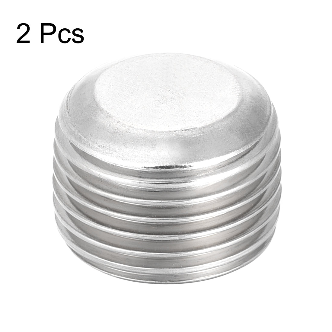 Harfington Hex Countersunk Plug - Stainless Steel Pipe Fitting Male Thread Socket Pipe Adapter Connector 2Pcs