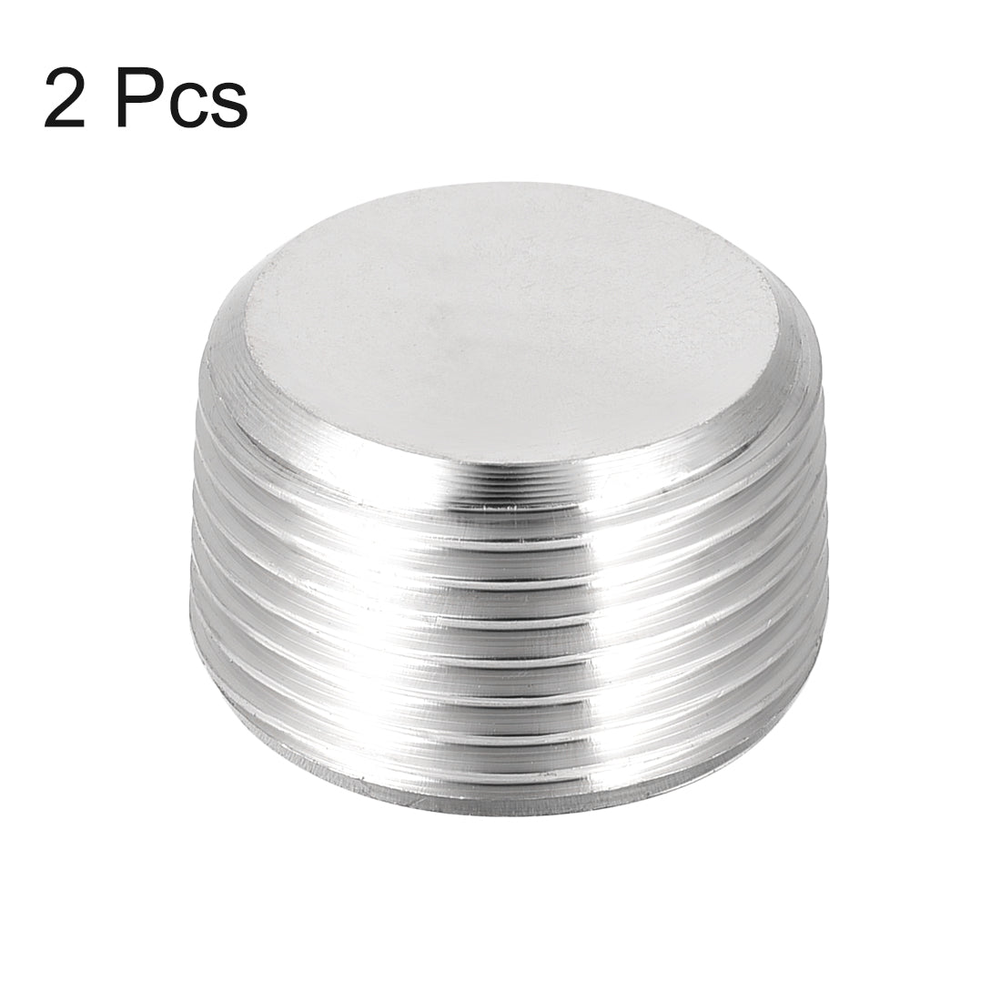 Harfington Hex Countersunk Plug - Stainless Steel Pipe Fitting Male Thread Socket Pipe Adapter Connector 2Pcs