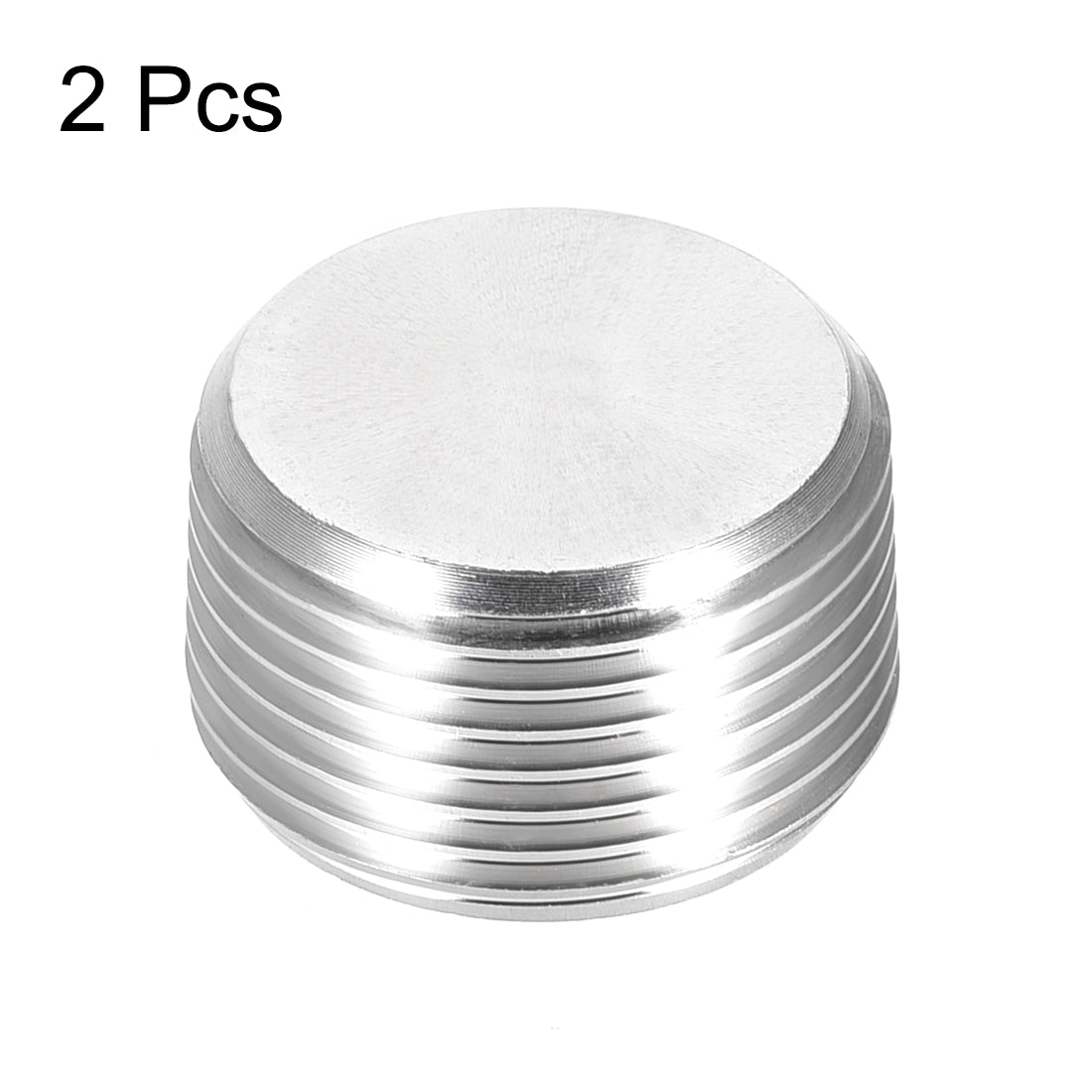 Harfington Hex Countersunk Plug - Stainless Steel Pipe Fitting Male Thread Socket Pipe Adapter Connector 2Pcs