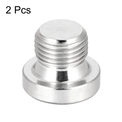 Harfington Countersunk Plug Internal Hex Head Socket with Flange Male Stainless Steel Pipe Fitting Thread 2Pcs