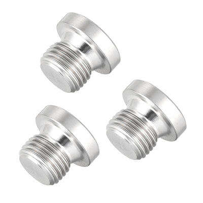Harfington Countersunk Plug Internal Hex Head Socket with Flange -Male Stainless Steel Pipe Fittings Thread