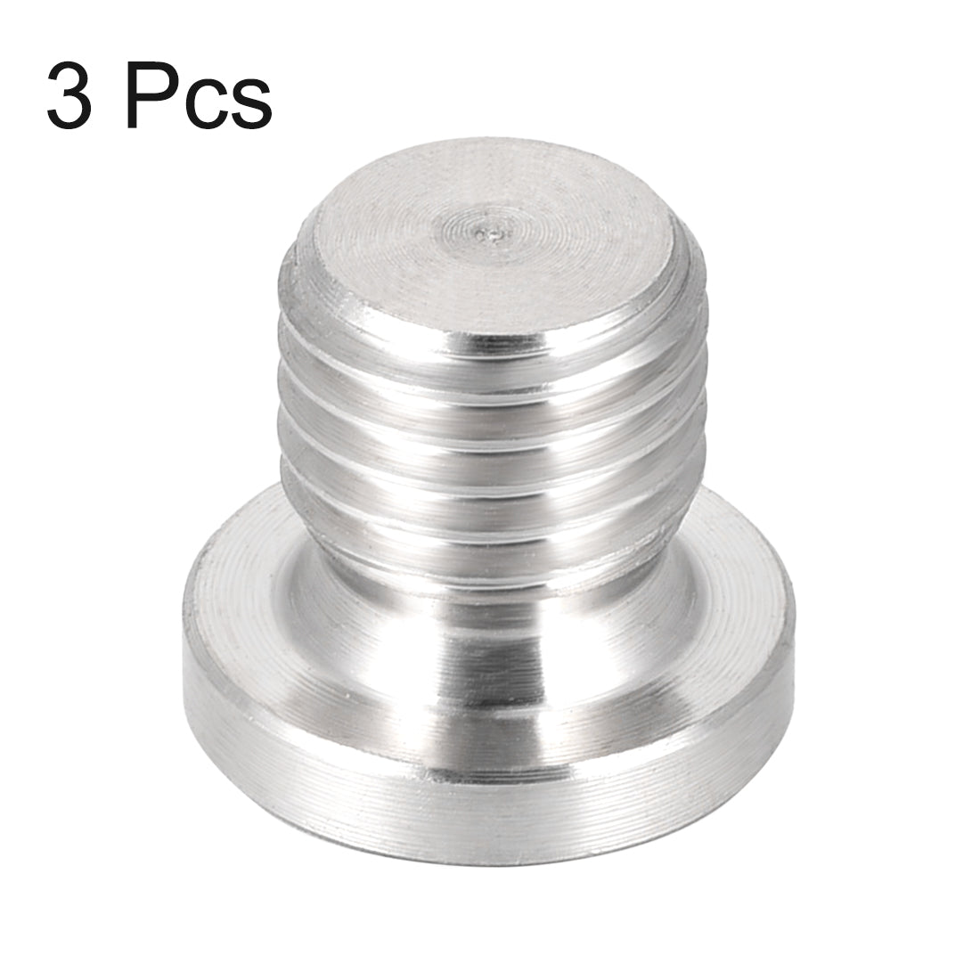 Harfington Countersunk Plug Internal Hex Head Socket with Flange -Male Stainless Steel Pipe Fittings Thread