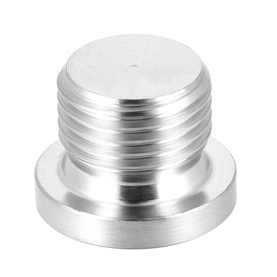 Harfington Countersunk Plug Internal Hex Head Socket with Flange  Male Stainless Steel Pipe Fitting Thread