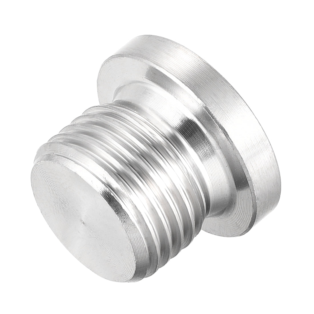 Harfington Countersunk Plug Internal Hex Head Socket with Flange  Male Stainless Steel Pipe Fitting Thread