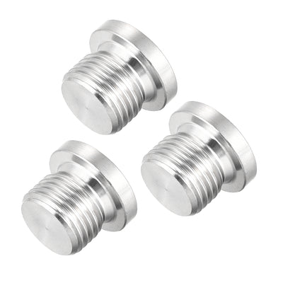 Harfington Countersunk Plug Internal Hex Head Socket with Flange -Male Stainless Steel Pipe Fittings Thread