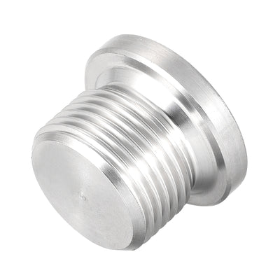 Harfington Countersunk Plug Internal Hex Head Socket with Flange  Male Stainless Steel Pipe Fitting Thread