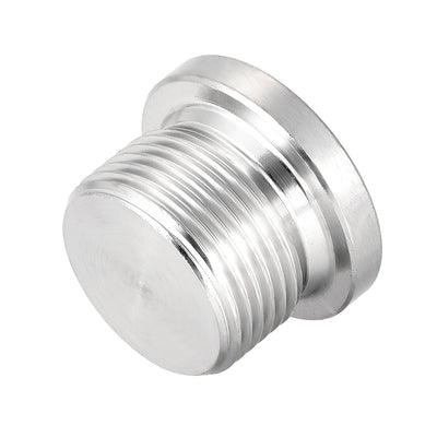 Harfington Countersunk Plug Internal Hex Head Socket with Flange  Male Stainless Steel Pipe Fitting Thread
