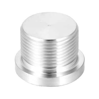 Harfington Countersunk Plug Internal Hex Head Socket with Flange  Male Stainless Steel Pipe Fitting Thread