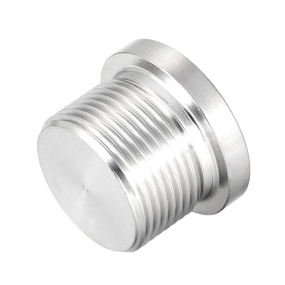 Harfington Countersunk Plug Internal Hex Head Socket with Flange  Male Stainless Steel Pipe Fitting Thread